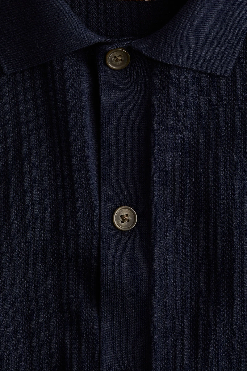 Textured-Knit Shirt