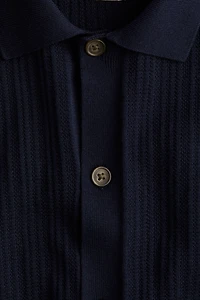 Textured-Knit Shirt