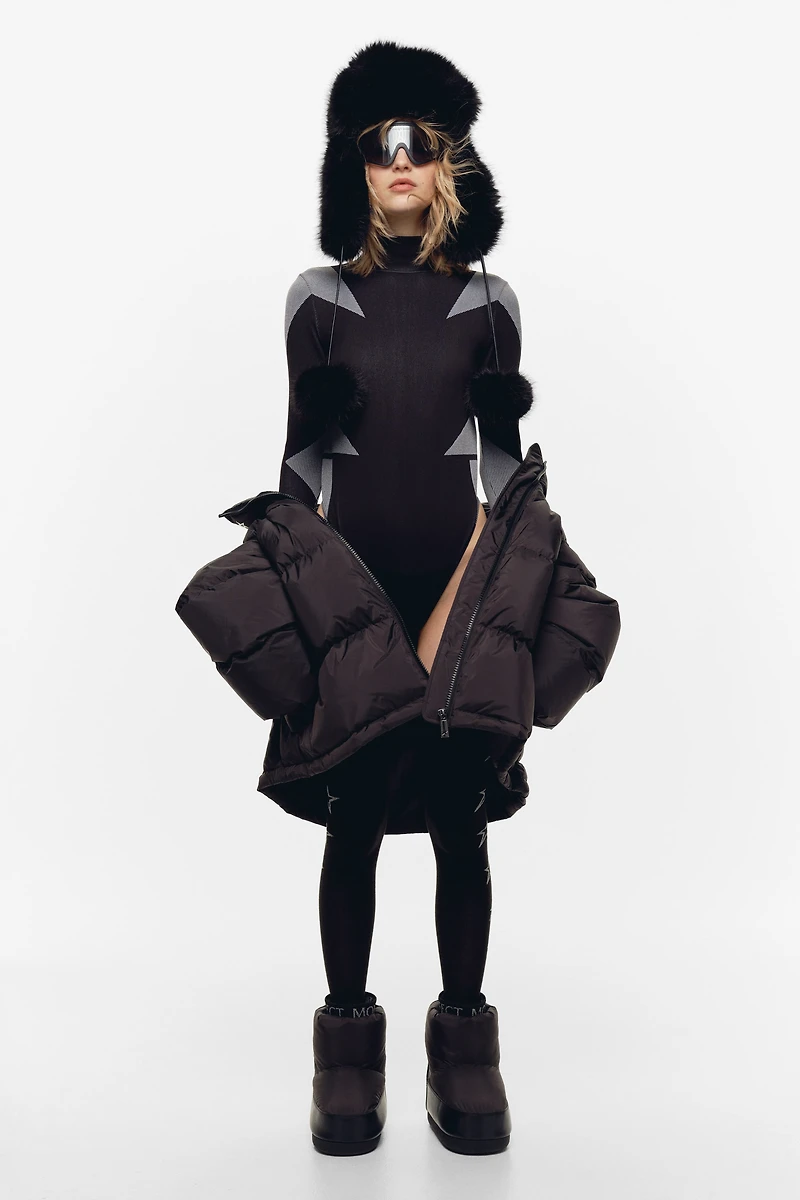 Seamless Mock Turtleneck Bodysuit