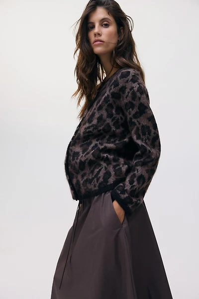 Gilet MAMA en tricot jacquard