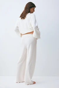 MAMA Scalloped Pull-On Pants