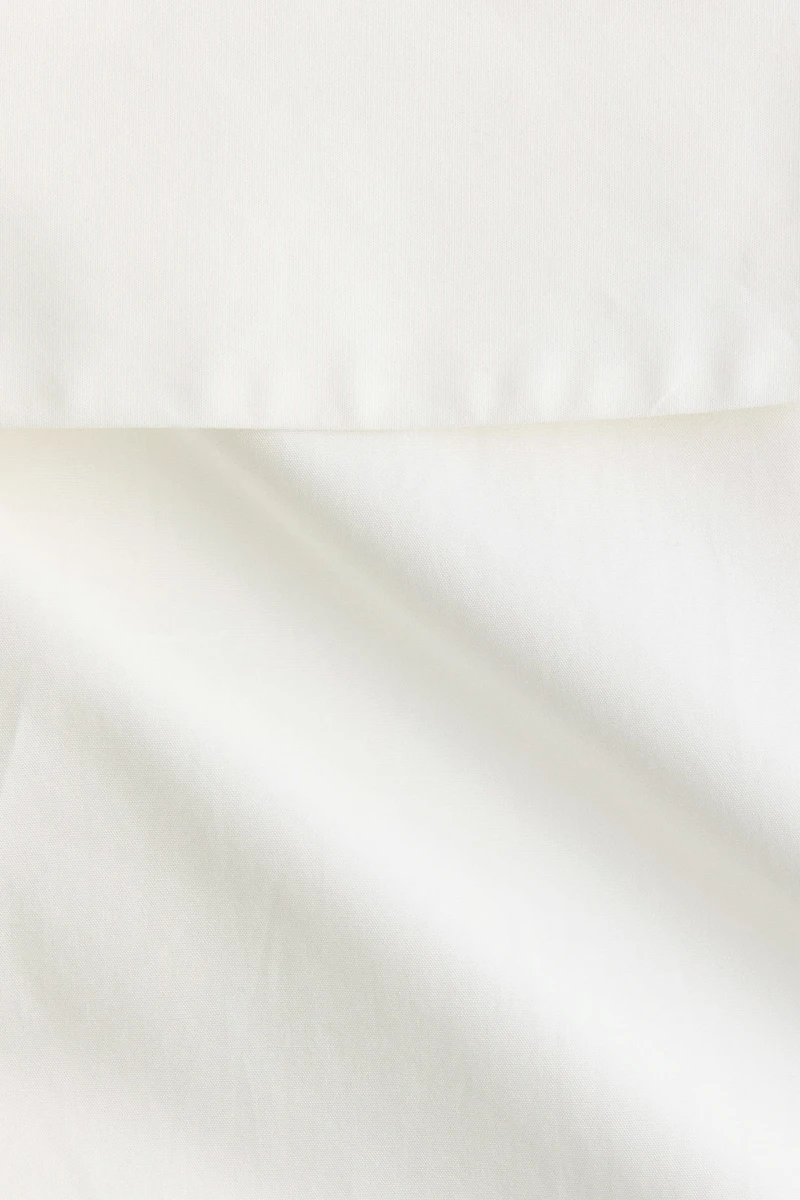 Jupe à volant en popeline