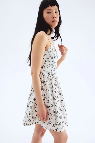 Robe en coton avec jupe évasée