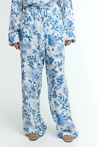 Crêpe Pants with Drawstring