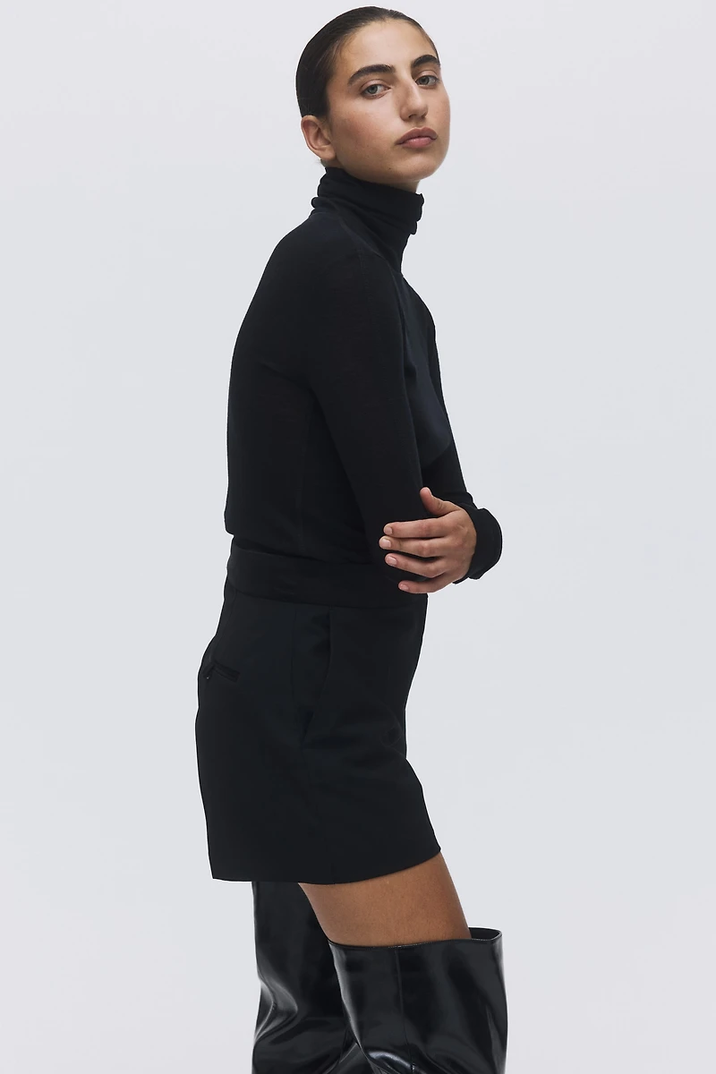 High-Waist Dress Shorts