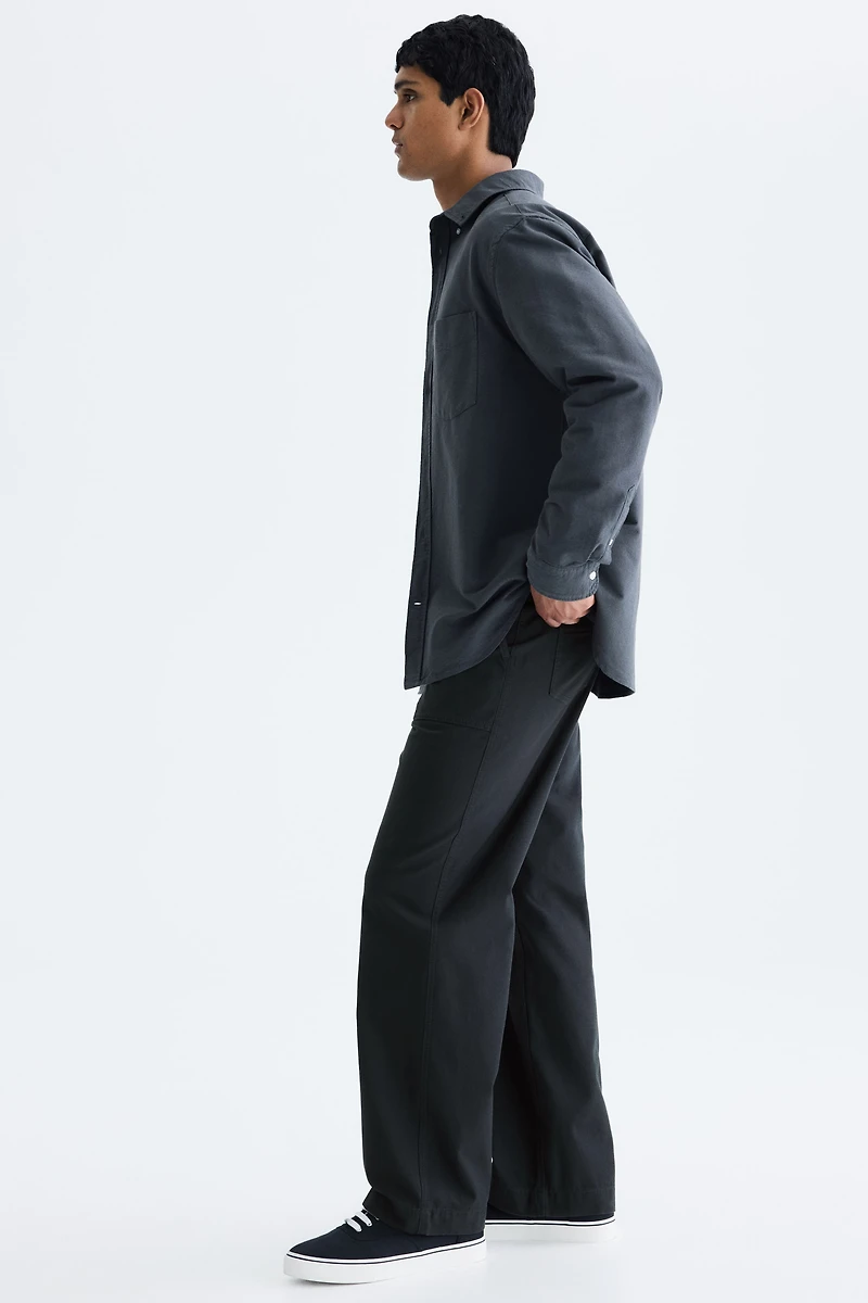 Relaxed-Fit Twill Pants