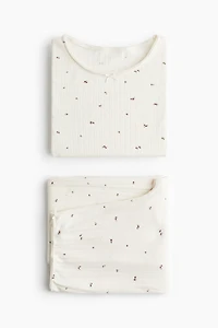 Pyjama en jersey pointelle