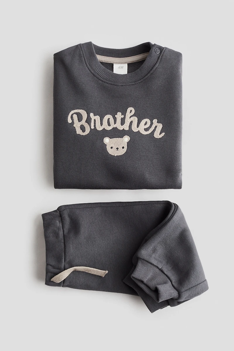 2-Piece Sibling Sweatshirt and Joggers Set