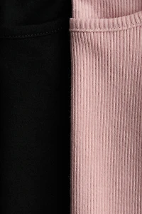 2-Pack Ruffle-Trimmed Jersey Tops