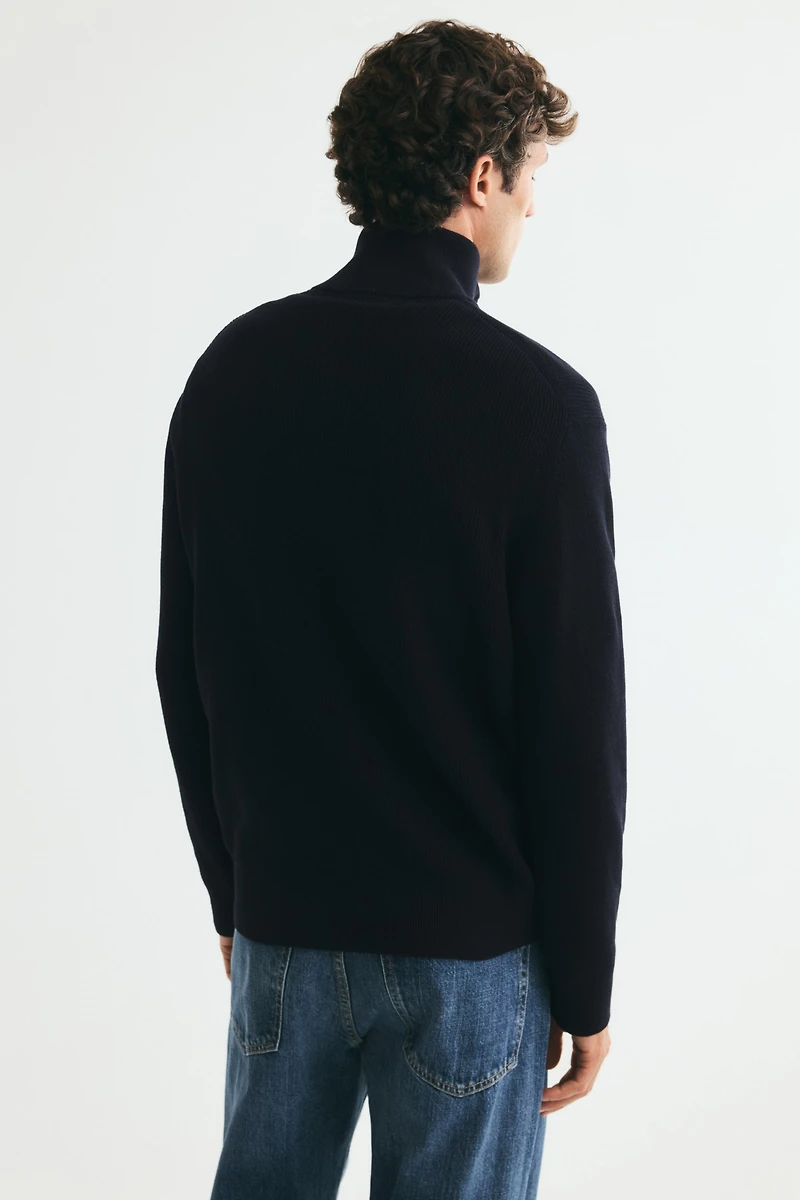 Regular-Fit Half-Zip Sweater