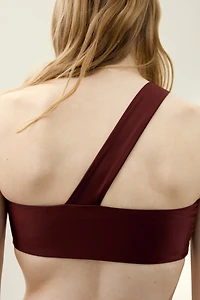 One-shoulder bikini top