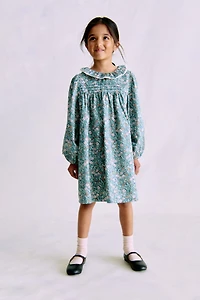 Floral-Print Cotton Dress