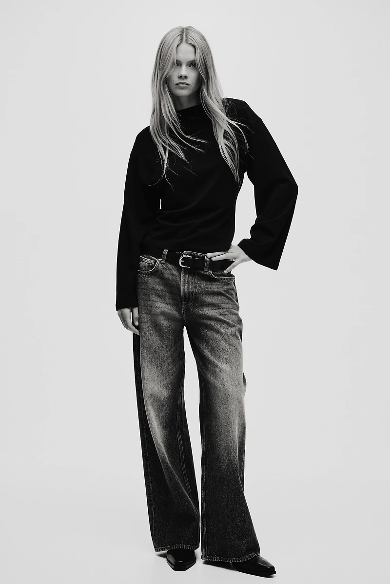 Boat-Neck Cotton Top