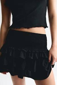 Tiered Mini Skirt