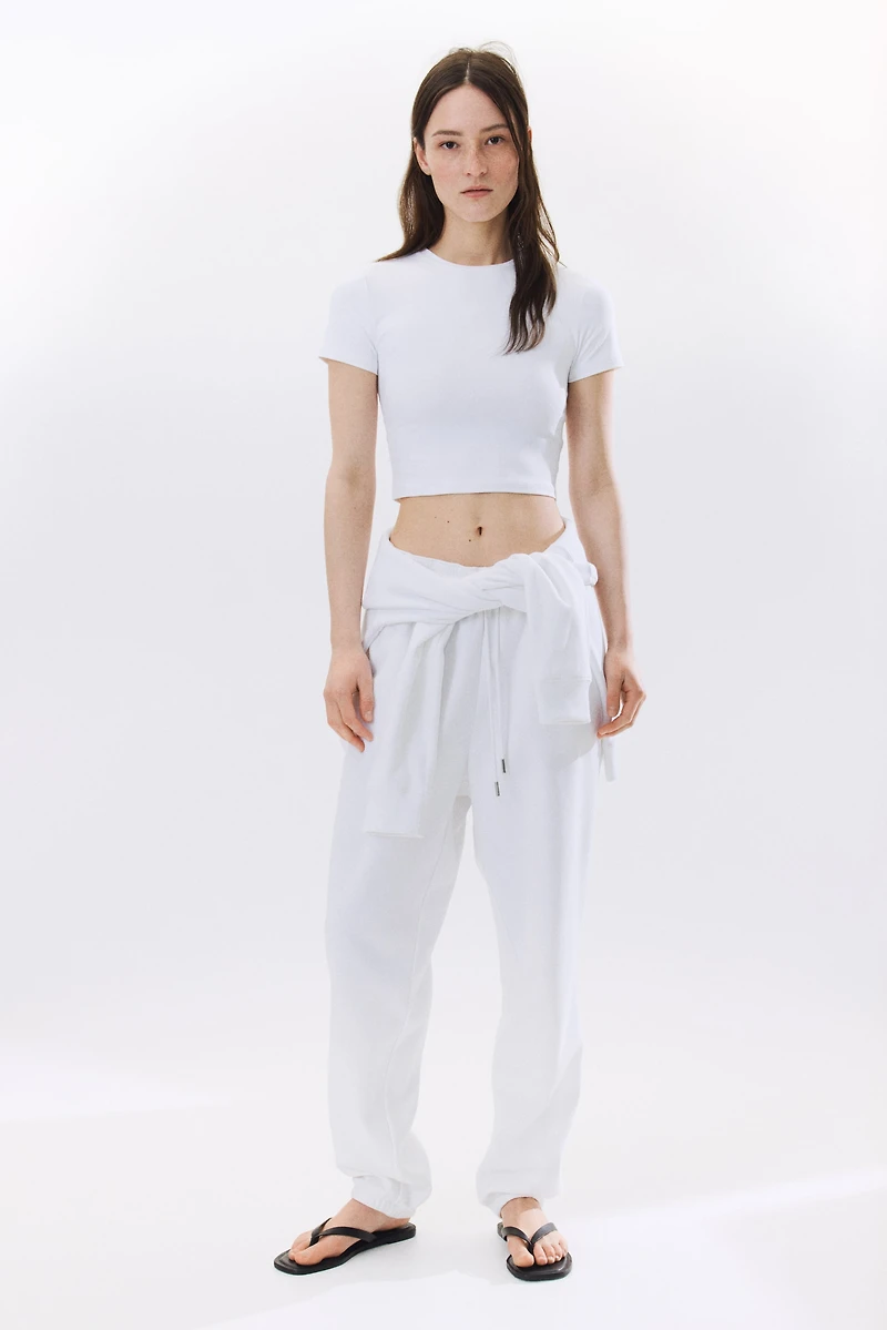T-shirt court en microfibre