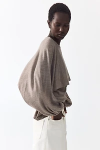 Layered Fine-Knit Top