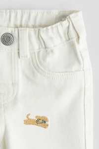 Embroidery-Detail Jeans