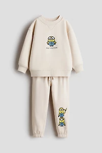 Ensemble 2 pièces en molleton imprimé