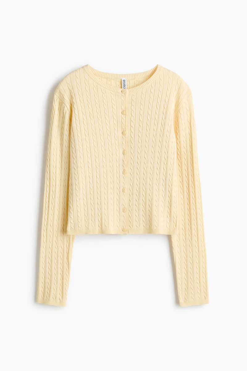 Cable-Knit Cardigan