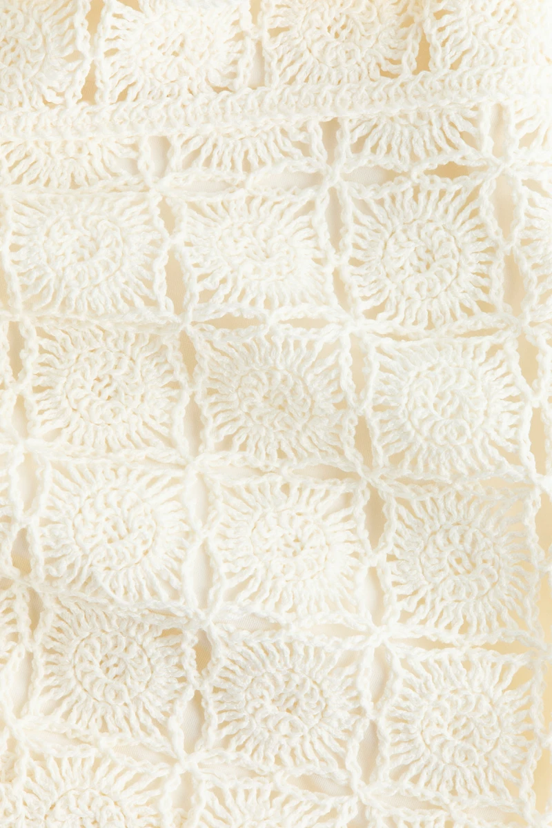 Crochet-Look Shorts