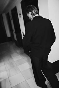 Veste de smoking à fermeture croisée