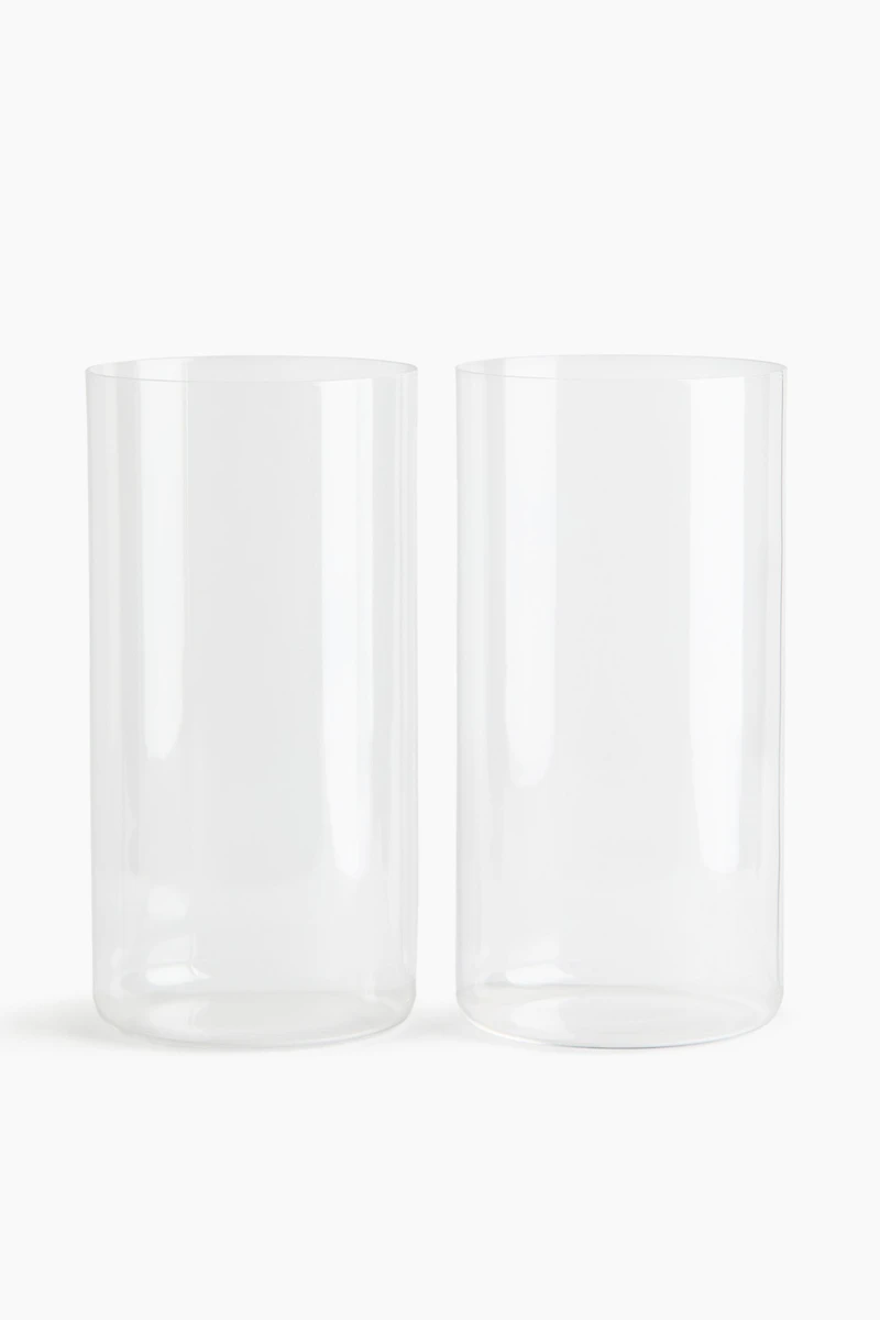 Lot de 2 grands verres