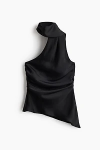 Haut asymétrique à col écharpe