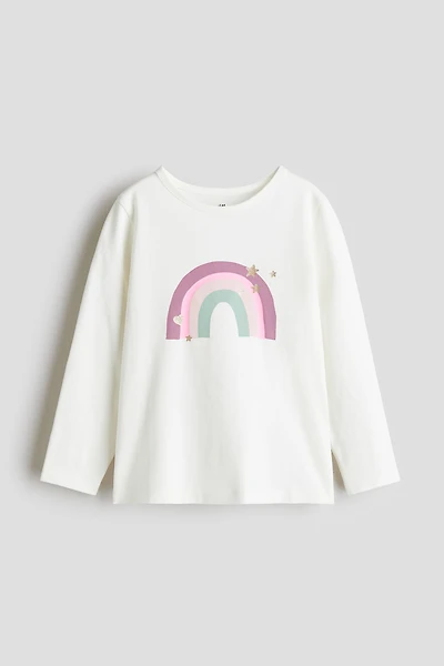 Printed Jersey Top