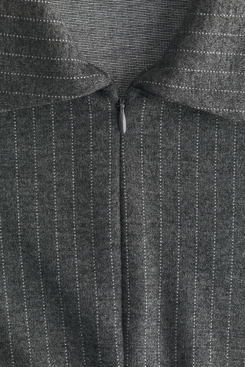 Jersey Dress with Collar