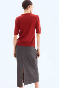 Fine-Knit Cashmere Top