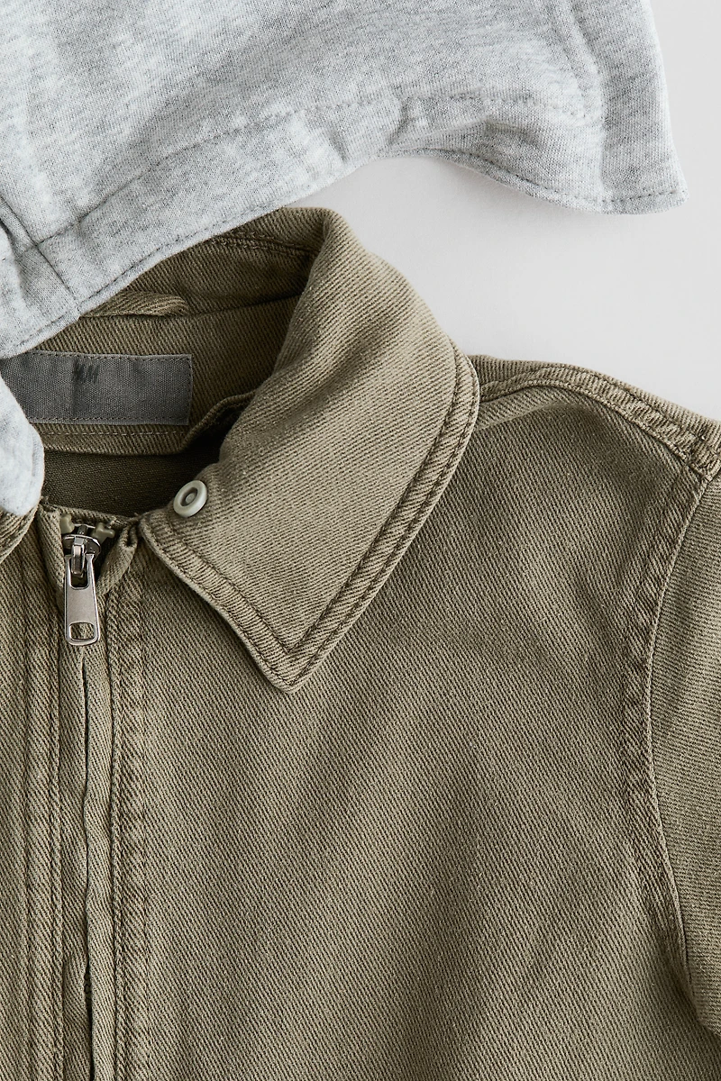Hooded Twill Shacket
