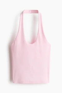 Ribbed Halterneck Top