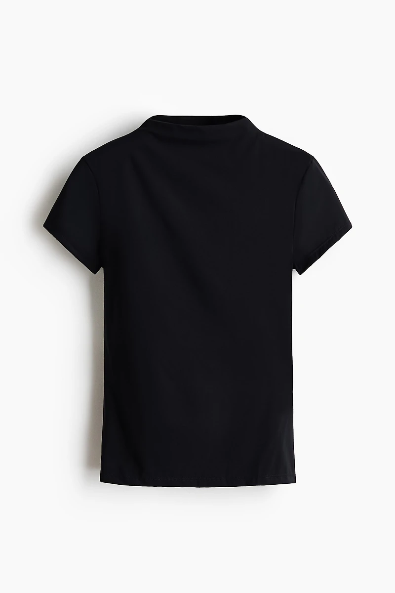 Stand-Up Collar Ponte Top