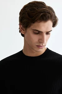 Slim-Fit Knit T-Shirt