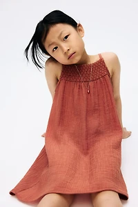 Smocked Strappy Dress