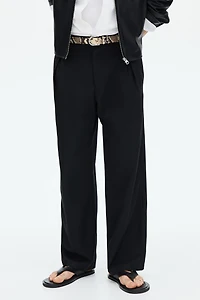 Loose-Fit Wide-Leg Tailored Pants