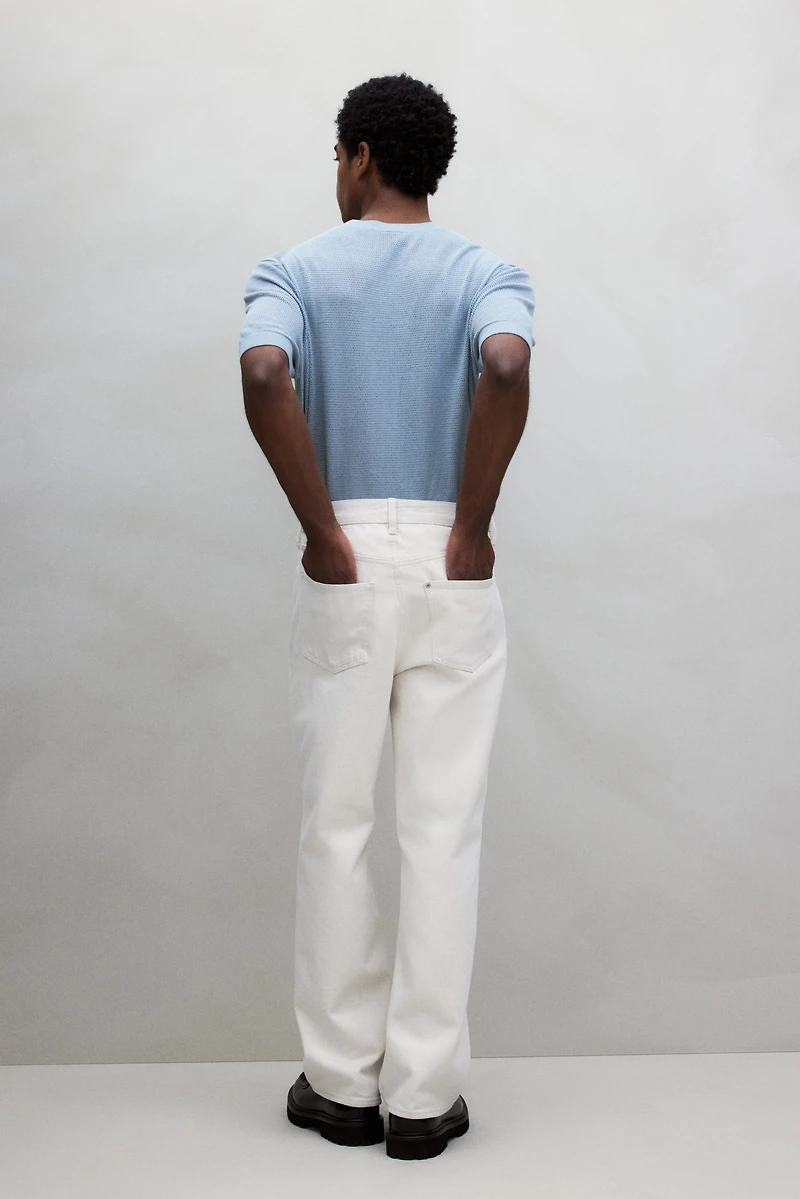 Regular Fit Hole-Knit T-Shirt