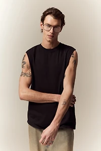 Regular-Fit Washed Tank Top