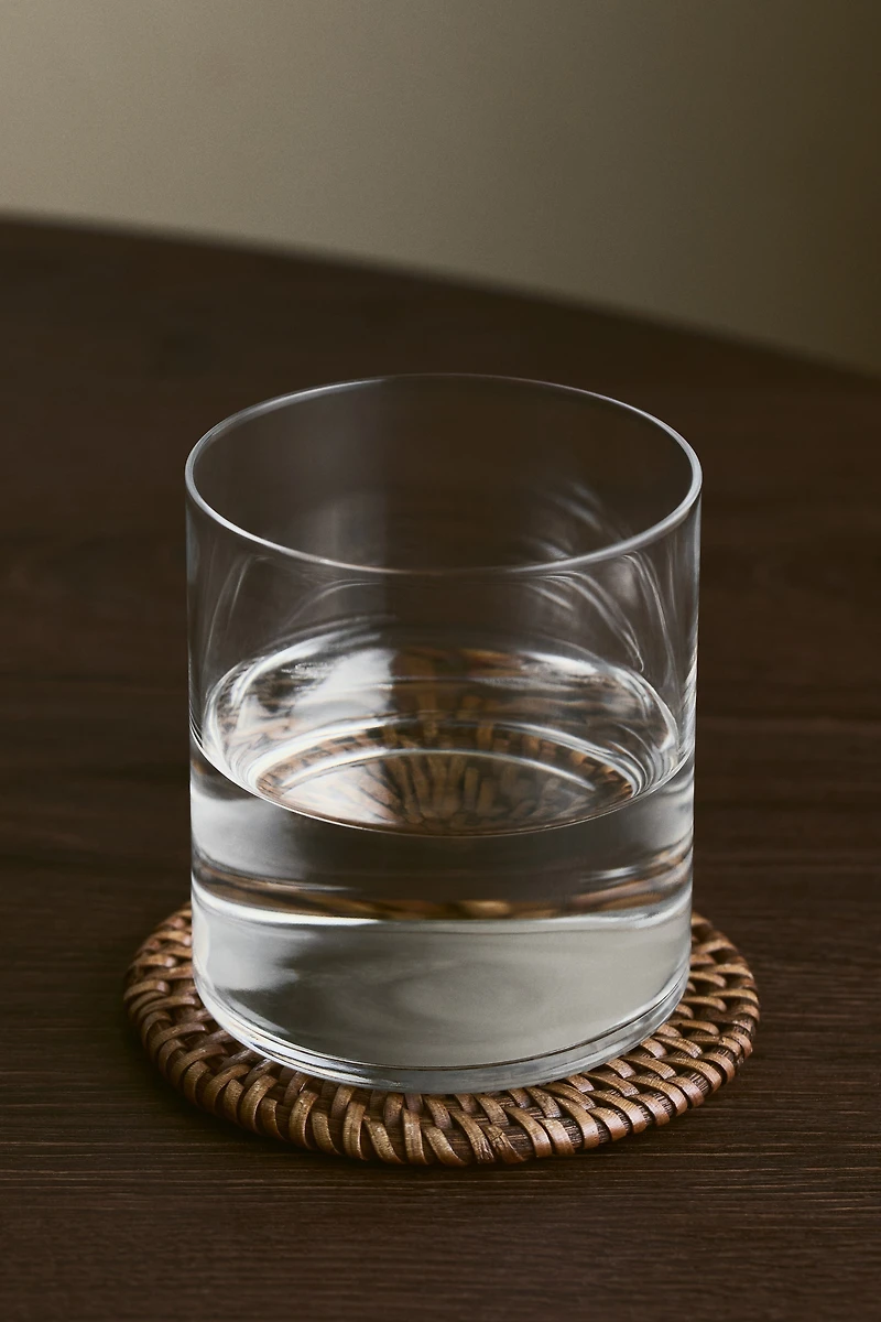 Lot de 4 sous-verres en rotin