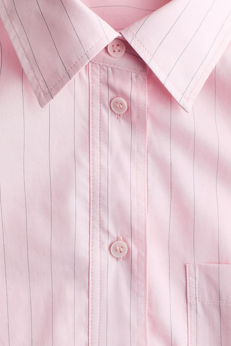 Chemise grande taille en popeline