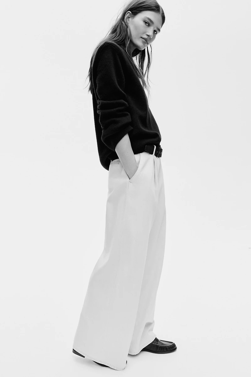 Jean classique ample jambes larges