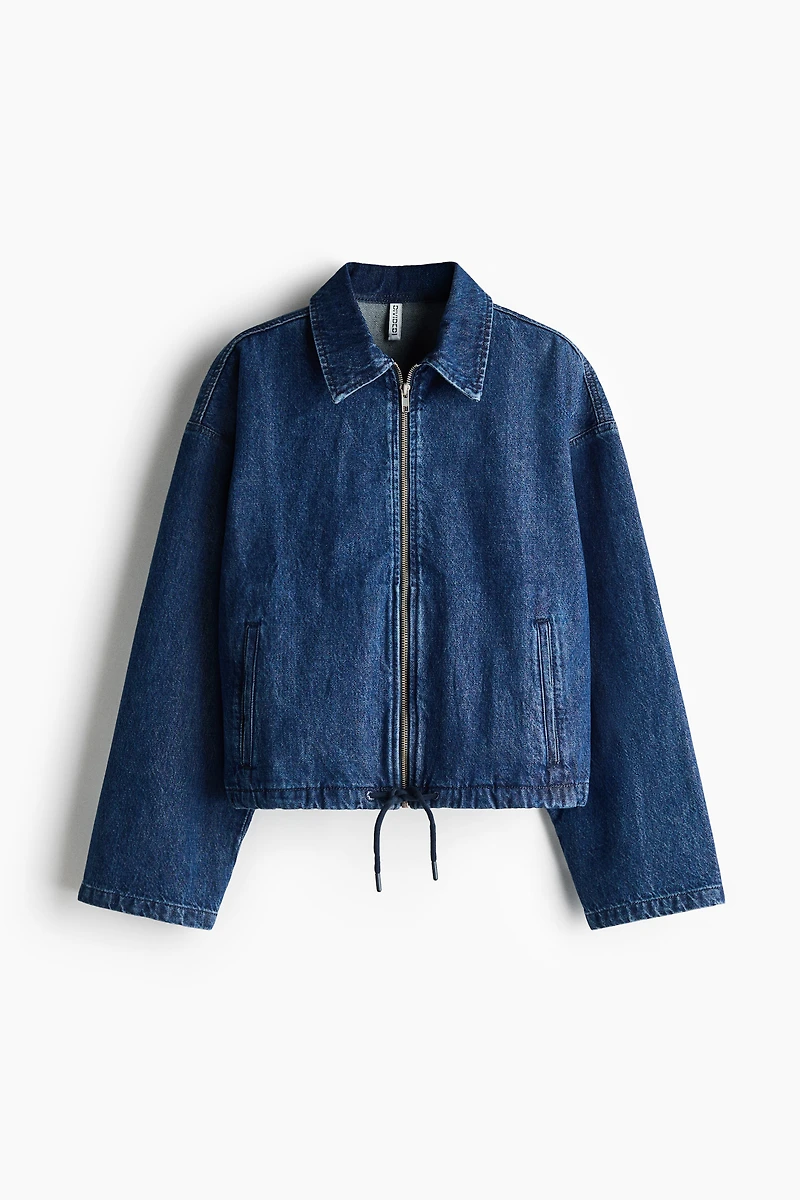 Veste en denim avec col