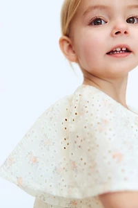 Robe en coton avec broderie anglaise