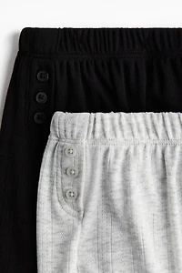 2-Pack Pointelle Pajama Shorts