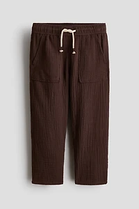 Muslin drawstring trousers