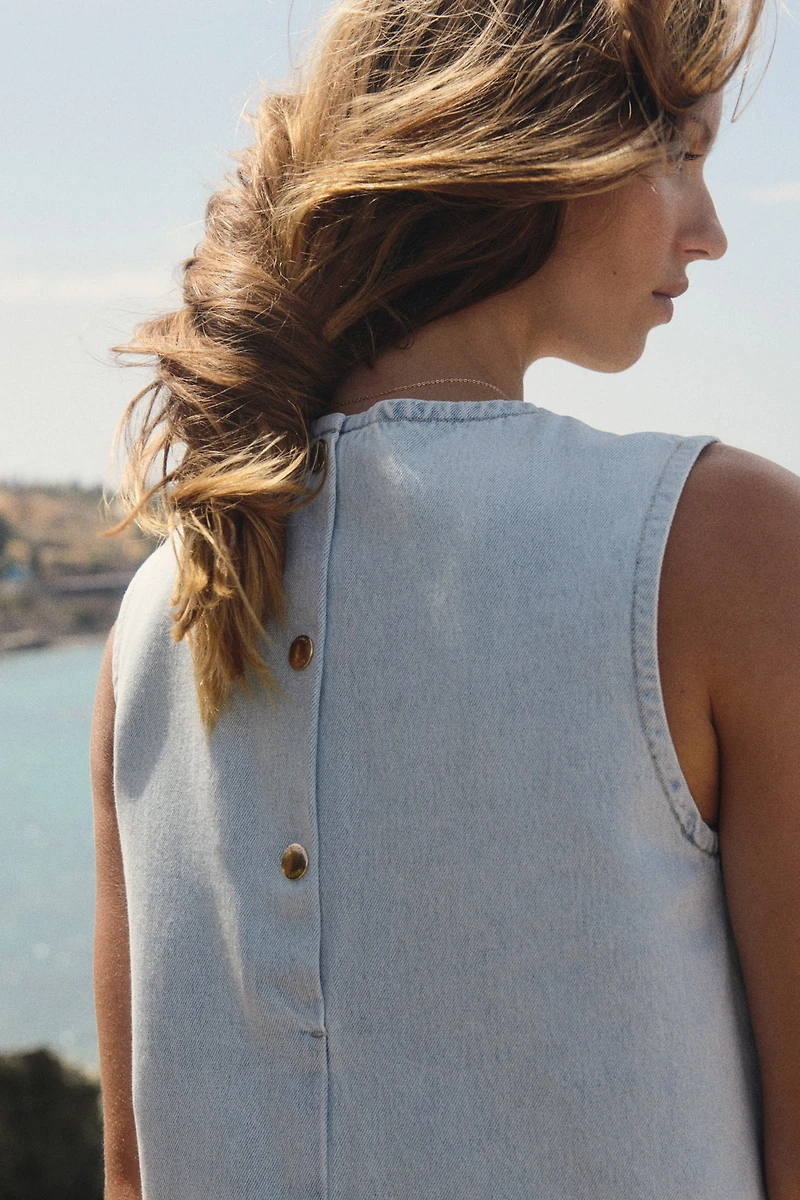 Denim Shift Dress