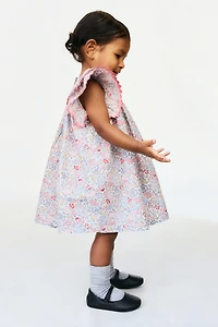 2-Piece Cotton Dress and Bloomers Set