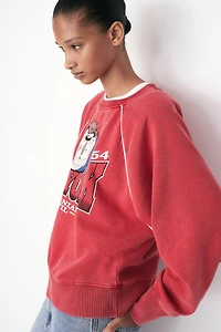 Oversized Printed Sweatshirt