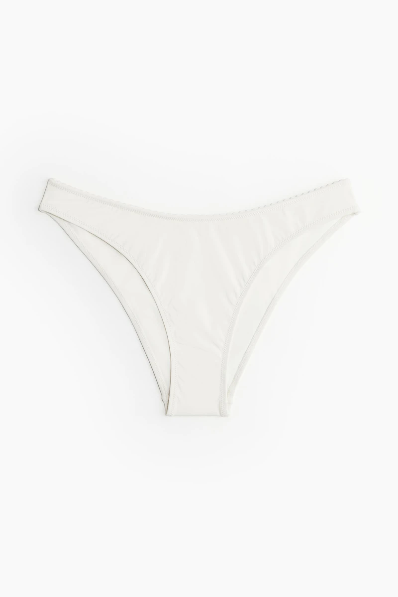 Culotte de bikini échancrée