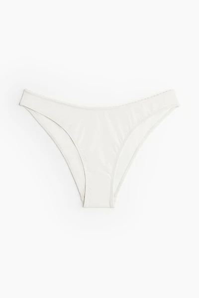 Culotte de bikini échancrée